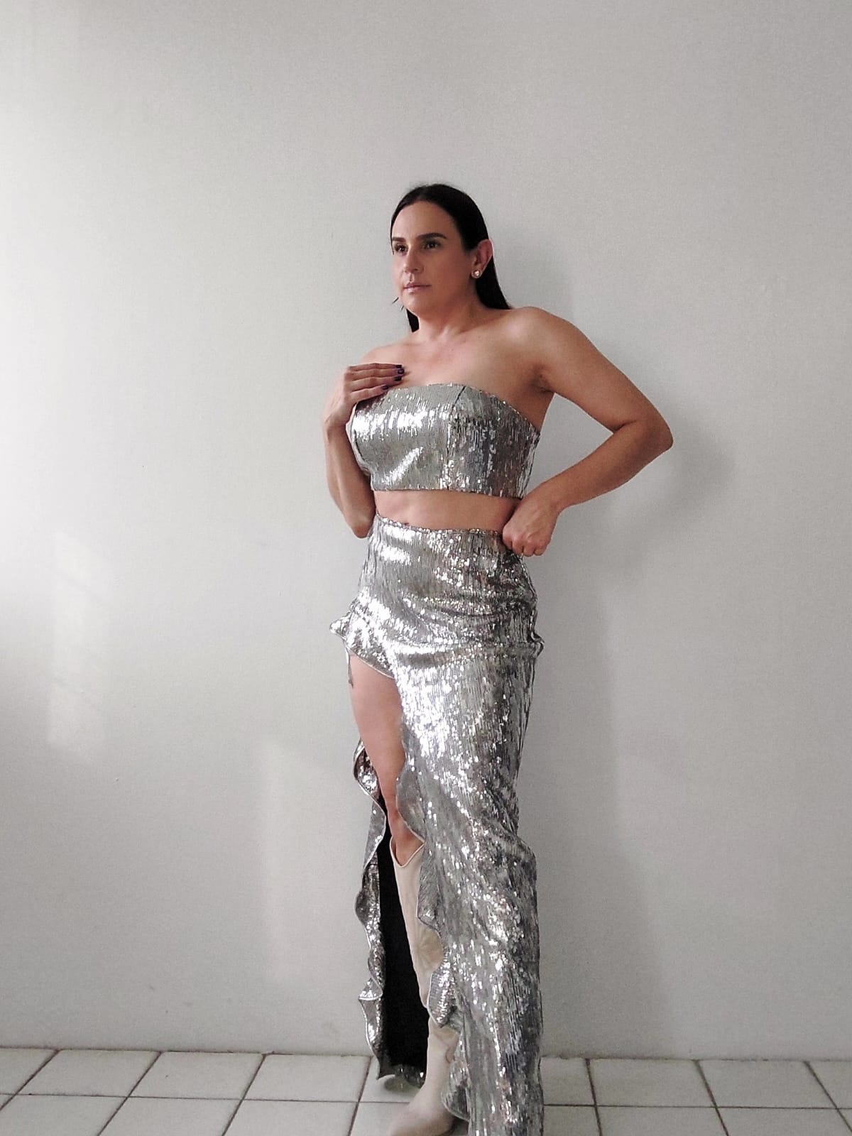 Sequin Set Dorado y Plateado