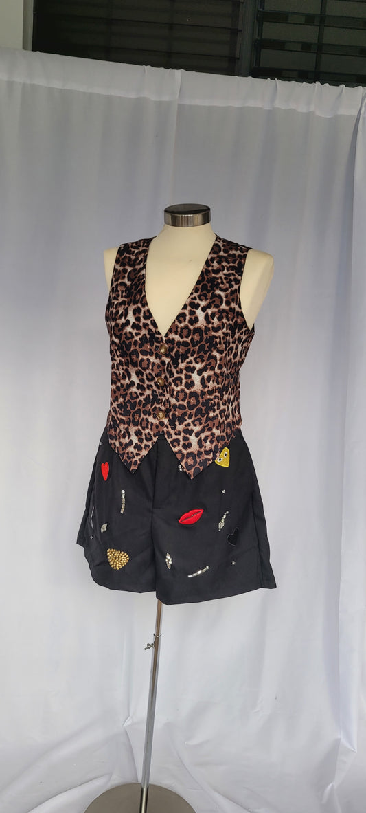 Leopard Print Vest