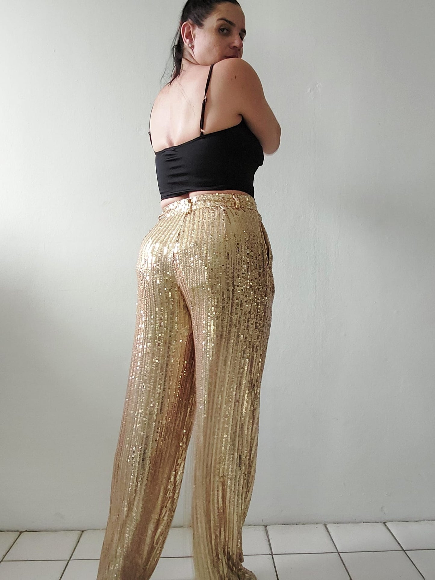 Sequined Trouser Pant