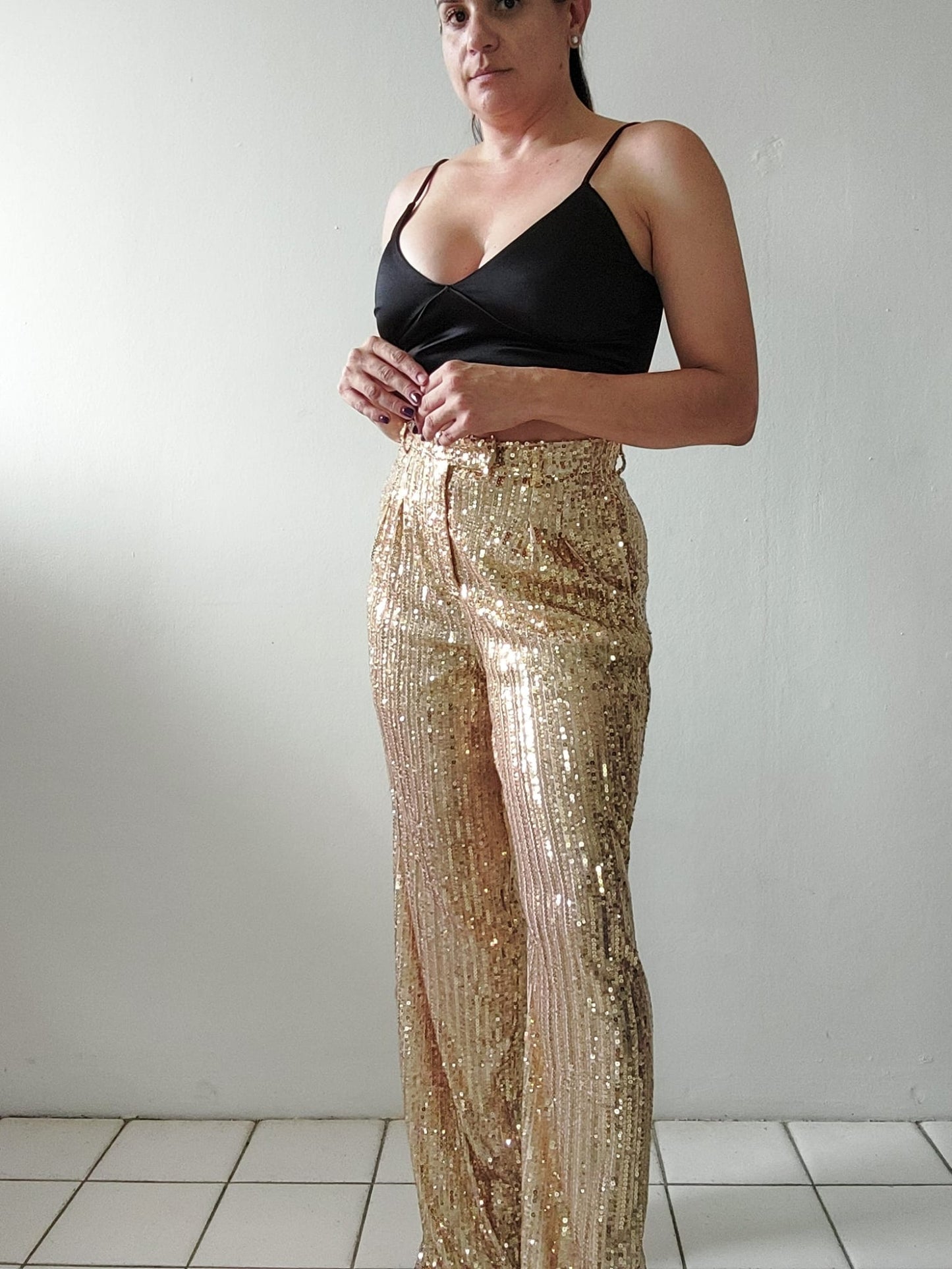 Sequined Trouser Pant