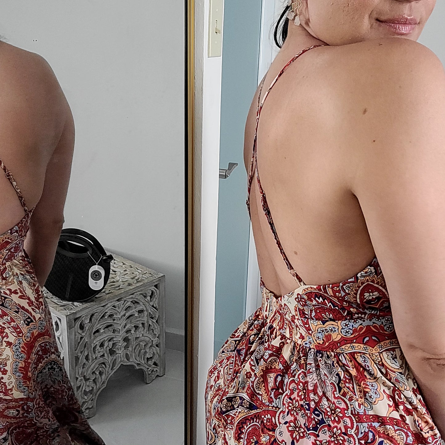Paisley Print Maxi Dress
