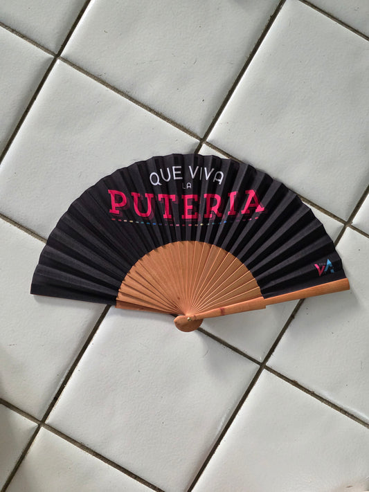"Que Viva la Putería" Folding Fan